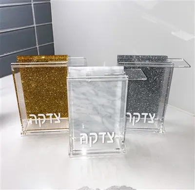 Kotak derma kotak lucite tzedakah akrilik adat